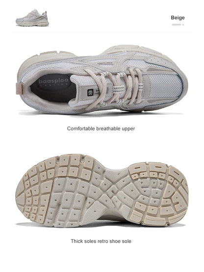 Chaussures de course pour femme Baasploa : baskets de jogging légères et tendance en mesh, antidérapantes, pour femme, d'extérieur, respirantes, colorées et décontractées