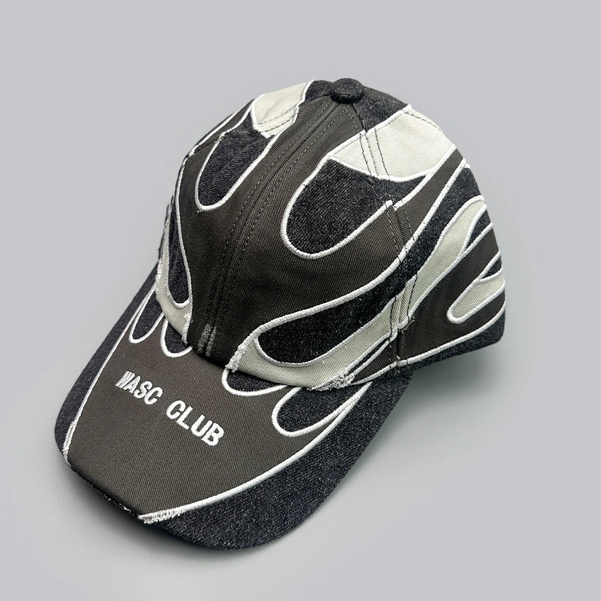 Niche Hip Hop Letter Flame Flag Baseball Hats New Unisex Sunshade Personal Versatile Color Block Fashion Retro ins Peaked Caps