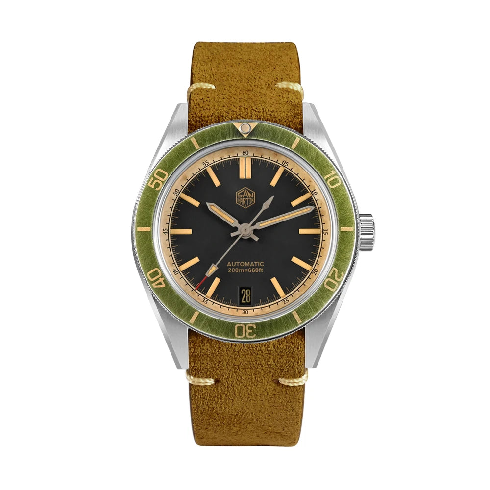 San Martin 39.5mm Summer Dive Watch Fashion Fun Fruit Series Men Sports Watches NH35 Automatic Mechanical 20 ATM SN0116 Reloj
