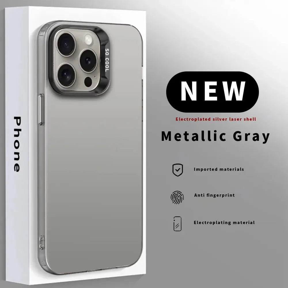 Funda para teléfono F-fornite Game de 1 pieza, carcasa IMD color plata para iPhone 16 15 14 13 12 11 Pro Max Plus