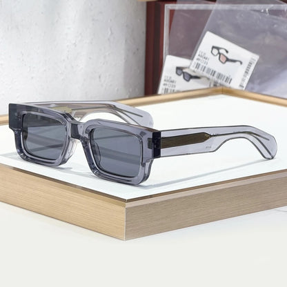 Sunglasses ASCARI Vintage Square Unisex Handcrafted Acetate UV400 Classic Retro Designer Eyewear