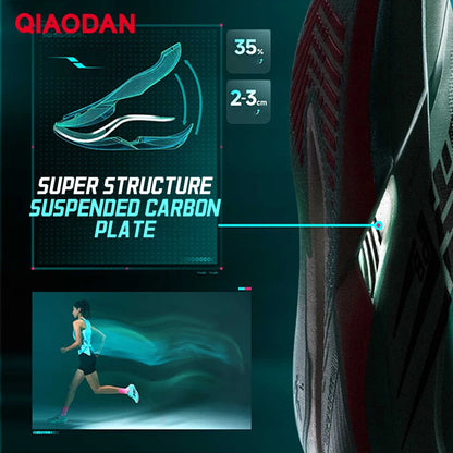 QIAODAN Feiying PB6.0 Men's 2026 Marathon Racing Sports Shoes New Suspended Full Palm Carbon Plate Running Sneakers QDB023261299