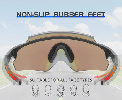Scvcn Men's Cycling Glasses Outdoor Sport Runing Sunglasses Women MTB Bike Bicycle Goggles Road Riding Fishing Hiking Eyewear