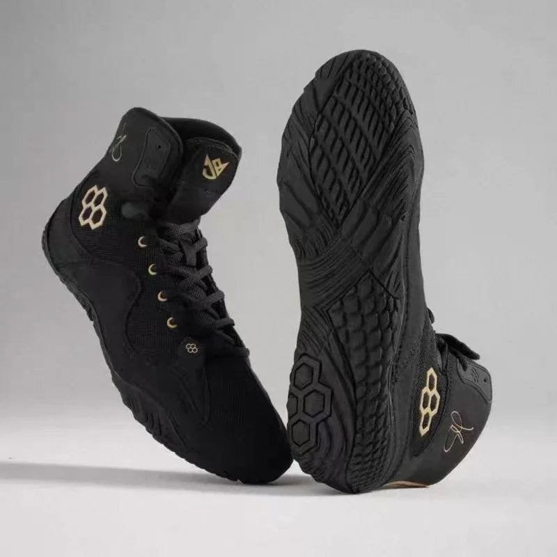 Zapatillas de lucha para hombre y mujer, calzado deportivo de competición para gimnasio y entrenamiento, alta calidad, cómodas, zapatillas de boxeo, tallas 36-45
