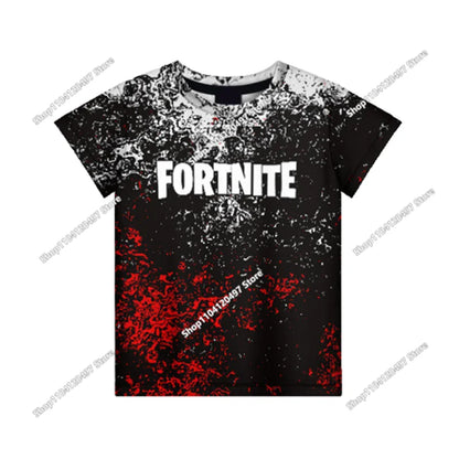 Fortnites 3D Printed Short Sleeve T-Shirt Game Cartoon Print Battle Royale Adult Kid Clothes Kids T-shirt Harajuku Tshirt