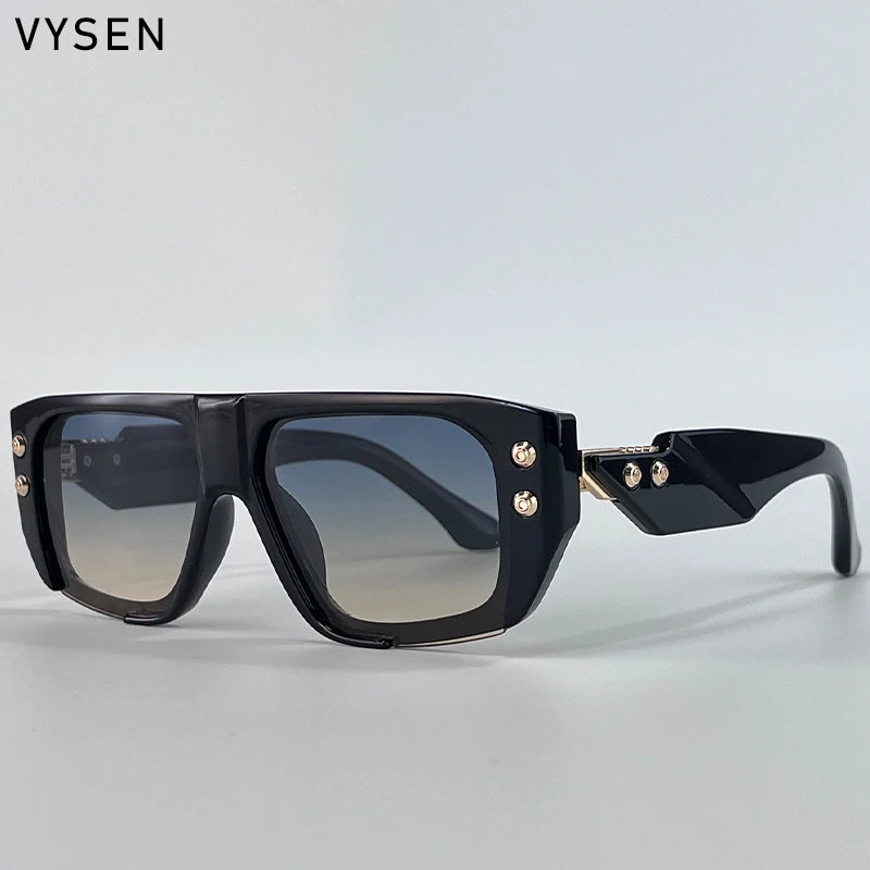 Polarized Steampunk Square Sunglasses Men 2026 Luxury Brand Punk Big Frame Driving Sun Glasses Fashion Eyewear For Male Shades