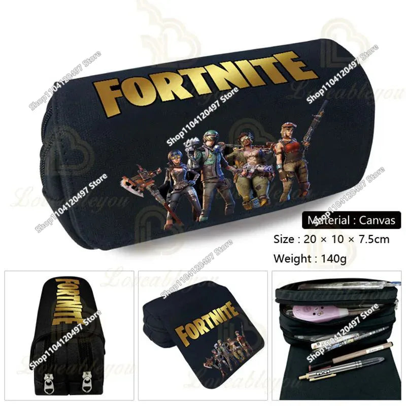 Fortnited Student Pencilcase Large Capacity Pencil Case Kids Toys Pen Bag School Supplies Stationery Pouch Boys Game Gifts