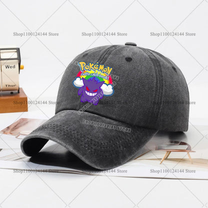 Children Baseball Cap Men Women Anime Figures Pokemoned Sun Hat New Adult Outdoor Sport Sunbonnet Retro Headgear Gift Hot Sales