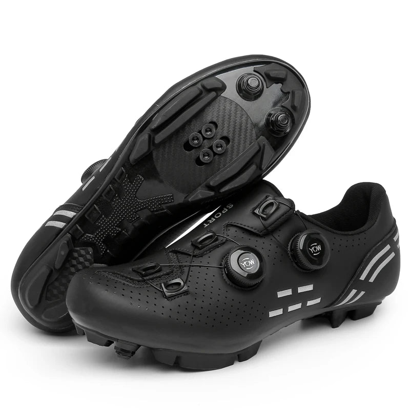 Pantofi de ciclism de înaltă calitate, SPD cu autoblocare pentru bărbați, pantofi sport de curse pentru bicicletă, pantofi de ciclism MTB de munte antiderapanți pentru femei, 36-47