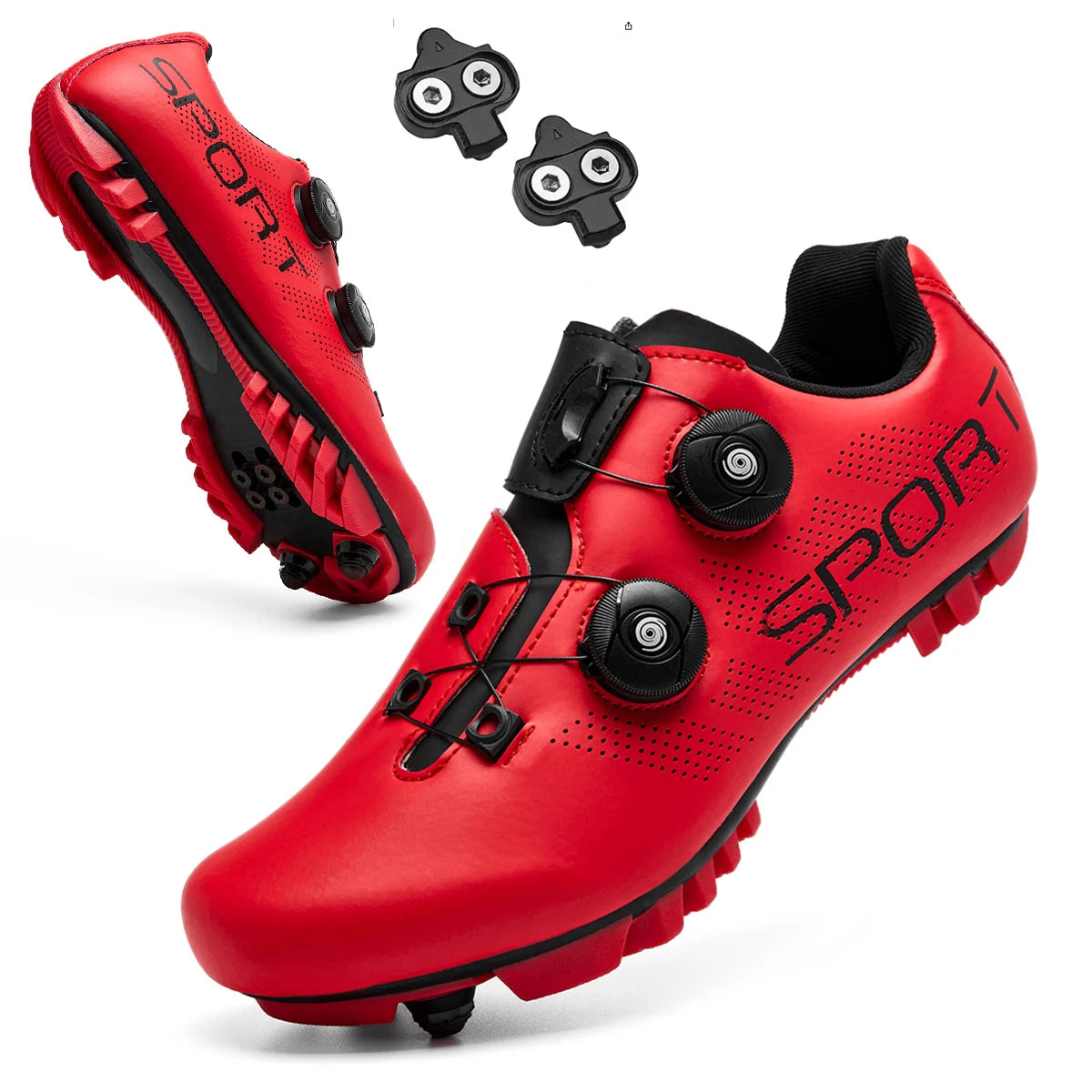2025 Cycling Sneakers MTB with Cleats Men Carbon Sports Speed Bike Shoes Women Mountain Racing Flat SPD Road Cycling Footwear