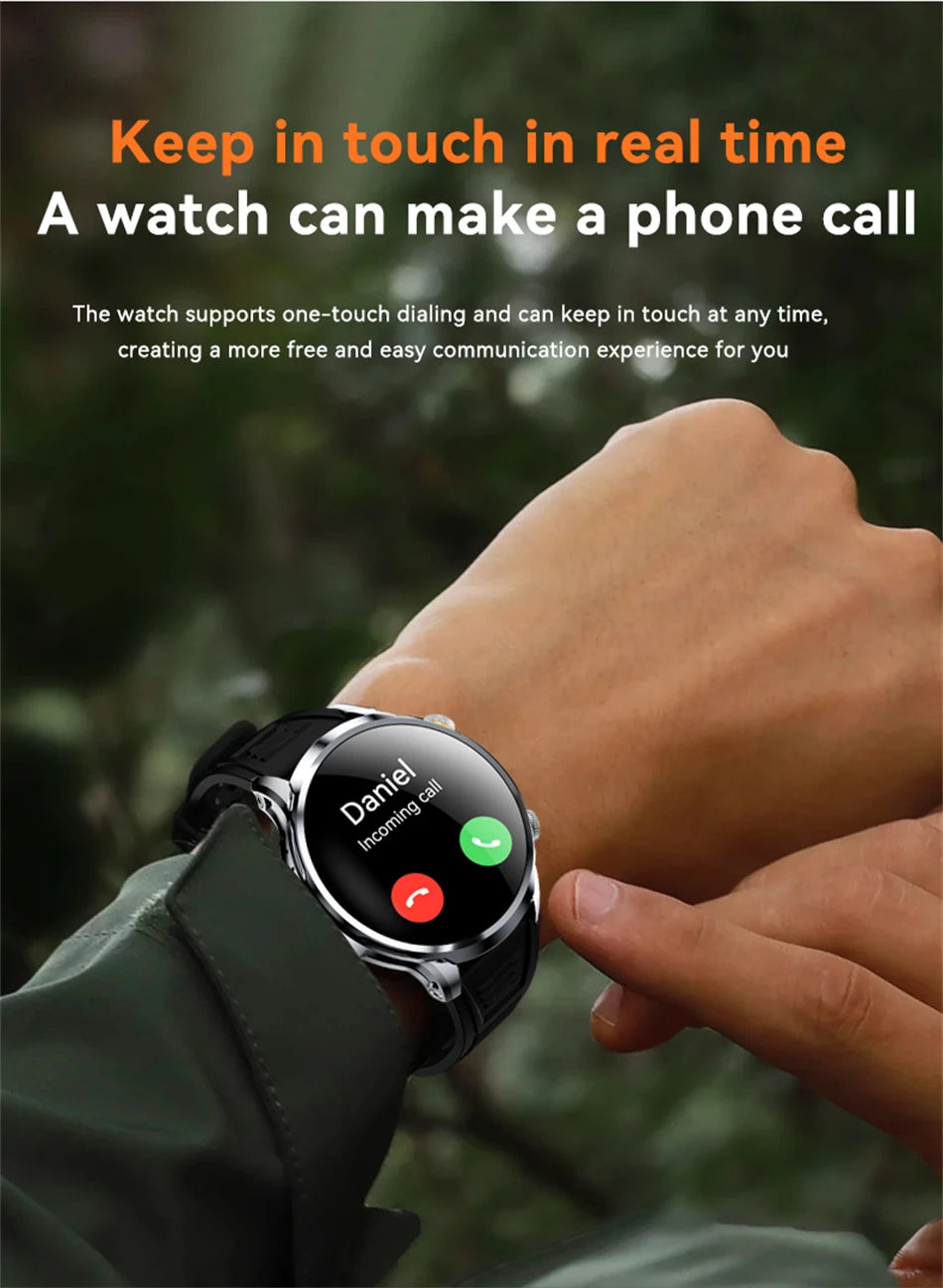 8GB+128GB RAM 5G/4G Smart Watch 1.95 inch AMOLED 1880mah Battery 500W Camera GPS WIFI Google APP Download Smartwatch Android 9.0