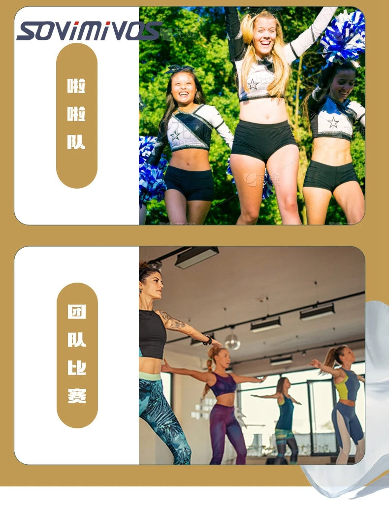 Women Dance Shoes Lightweight Flat Athletic Shoes Competitive Aerobic Gymnastics Shoes Fitness Sports Shoes White Dance Sneakers