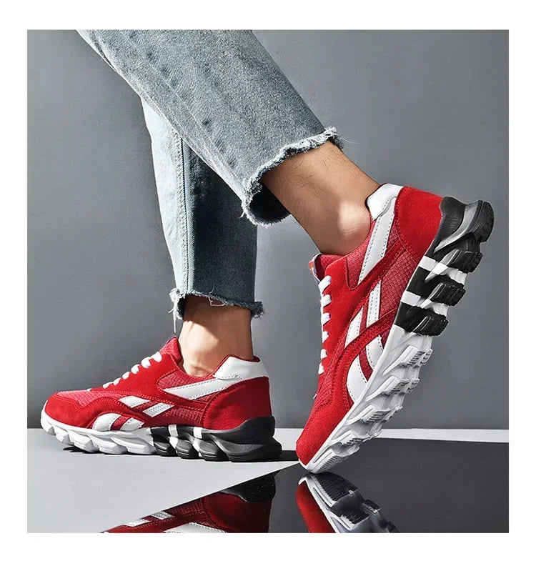 Brand trend size 46 47 48 men's wear-resistant cushioning thick-soled fitness sneakers, outdoor breathable running shoes for men