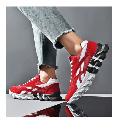 Brand trend size 46 47 48 men's wear-resistant cushioning thick-soled fitness sneakers, outdoor breathable running shoes for men