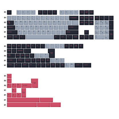 KBDiy 174 Keys Retro GMK GMK Hammerhead Dark PBT Keycap Double Shot Cherry Profile Key Caps For MX Switches Mechanical Keyboard