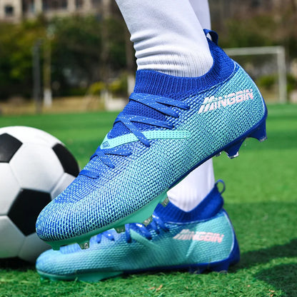 Tacchetti da calcio turf professionali da uomo, scarpe da calcio con mesh traspirante per ragazzi, sneakers antiscivolo da uomo Society Chuteira