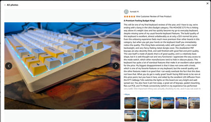 Teclado mecánico inalámbrico MCHOSE G75 Pro, diseño 75%, montaje gasket, 5 capas de amortiguación, retroiluminación RGB, triple modo y hot-swappable