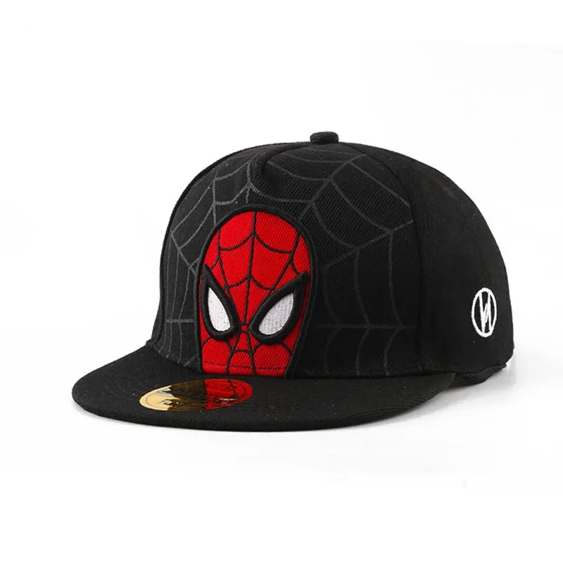 Kids Anime Spiderman Cartoon Baseball Cap Snapback Hat for Toddler Baby Children Spring Summer Adjustable Hip Hop