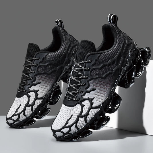 chaussure homme Baskets blanches de luxe pour hommes, chaussures de course décontractées, mocassins à la mode
