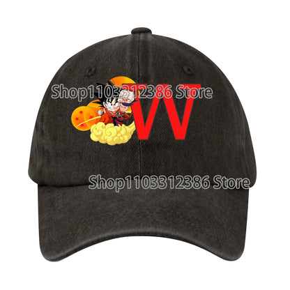 Dragons Ball Baseball Cap Men Casual Daily Outdoor Sunshade Hats Washable Anime Pattern Duck Tongue Hat Children Birthday Gift