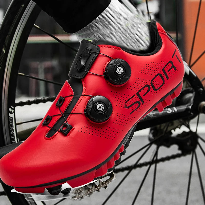 2025 Cycling Sneakers MTB with Cleats Men Carbon Sports Speed Bike Shoes Women Mountain Racing Flat SPD Road Cycling Footwear