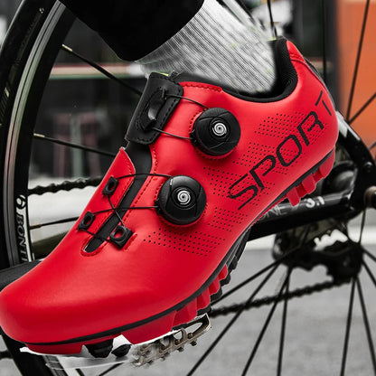 2025 Cycling Sneakers MTB with Cleats Men Carbon Sports Speed Bike Shoes Women Mountain Racing Flat SPD Road Cycling Footwear