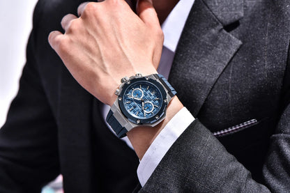 Relógios de quartzo para homem PAGANI DESIGN – Cronógrafo desportivo de luxo, estanque, com ponteiros luminescentes e vidro de safira com tratamento antirreflexo