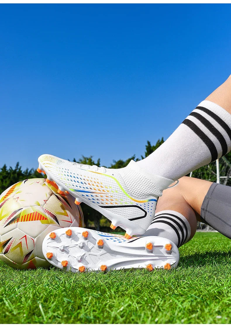 Men Football Boots Professional Turf Futsal Match Grass Unisex Outdoor Training Soccer Shoes Soccer Cleats Non-slip Breathable