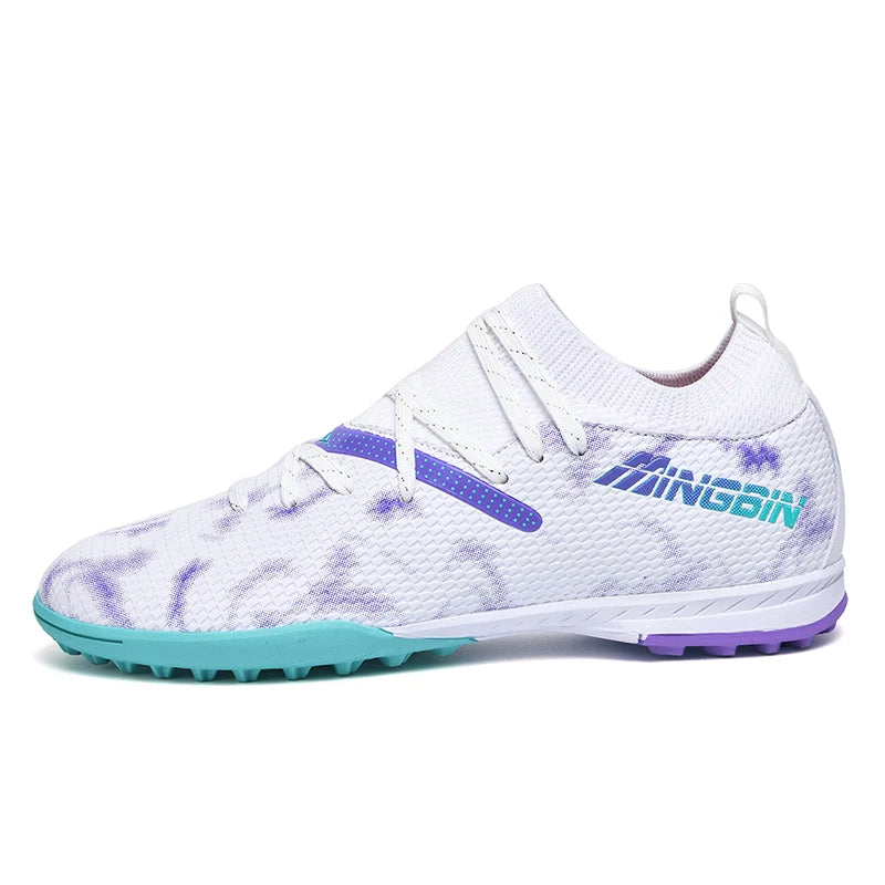 Tacchetti da calcio turf professionali da uomo, scarpe da calcio con mesh traspirante per ragazzi, sneakers antiscivolo da uomo Society Chuteira