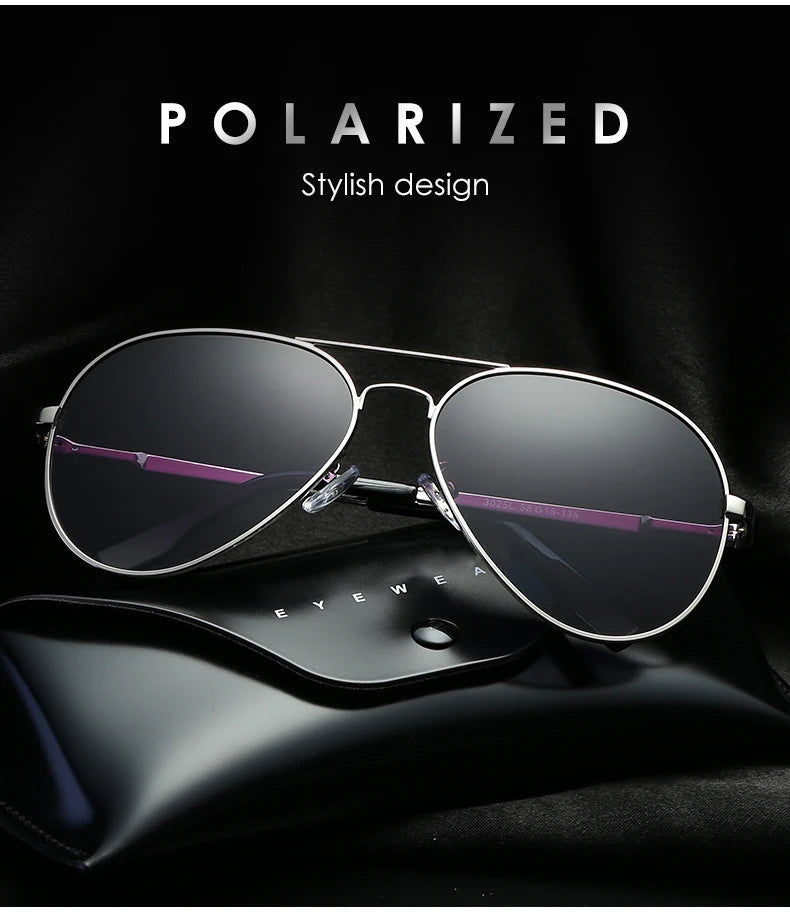 LIOUMO Top Quality Aviation Sunglasses Men Polarized Driving Glasses Women Fashion Pilot Goggles Anti-Glare lentes de sol hombre