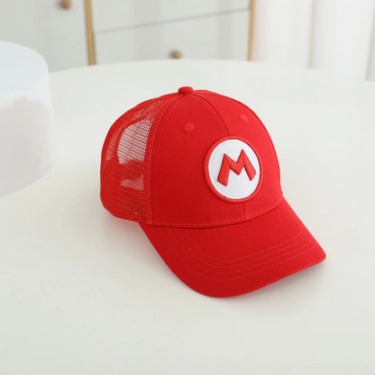 New Super Mushroom Peach Baseball Cap Creative High Color Cartoon Printed Boys and Girls anime merchandise Trendy birthday gifts