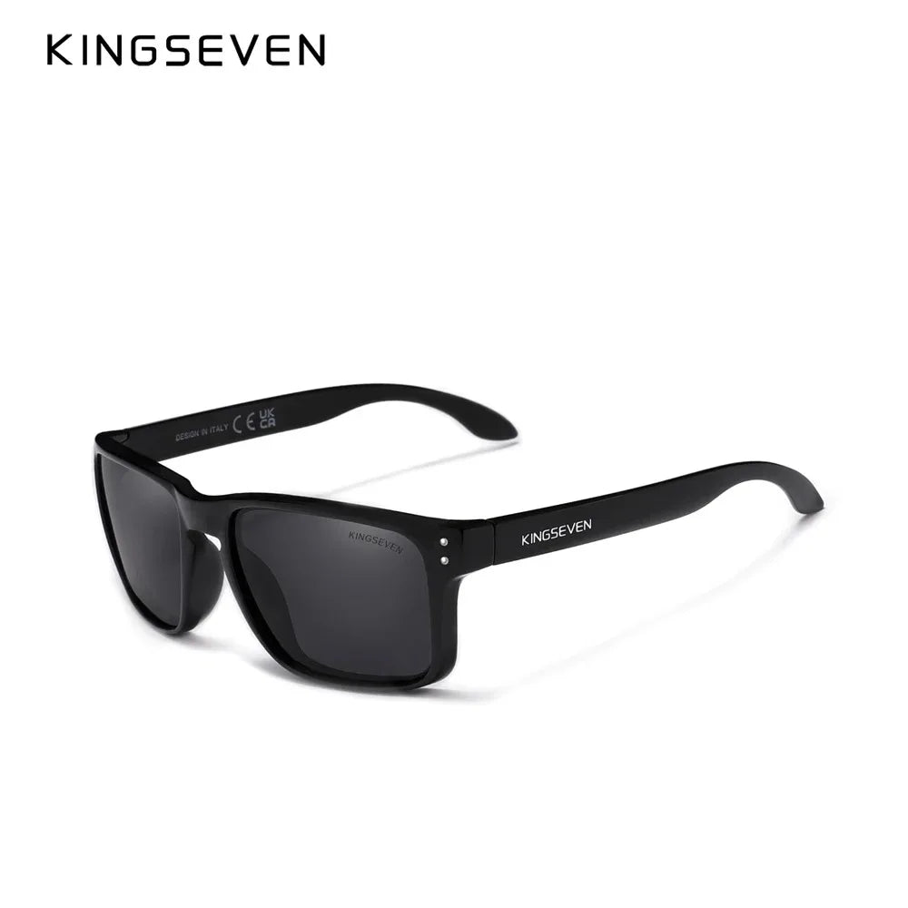 KINGSEVEN Rectangle Retro TR90 Polarized Sunglasses Women Men Cycling UV400 Climbing Glasses Anti-glare Outdoor Sports Eyewear