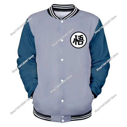 Uniforme de béisbol de estilo urbano de Dragon Ball para hombre, mujer y niños; disfraces de Son Goku para adultos; chaquetas; abrigos de primavera y otoño; cárdigans; sudaderas; regalo