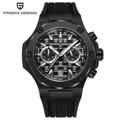 Relógios de quartzo para homem PAGANI DESIGN – Cronógrafo desportivo de luxo, estanque, com ponteiros luminescentes e vidro de safira com tratamento antirreflexo