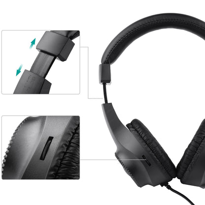 JEAmplifier-Casque supra-auriculaire stéréo filaire, casque audio pour piano électrique, centre commercial, pilote 50mm, prise 6.5mm