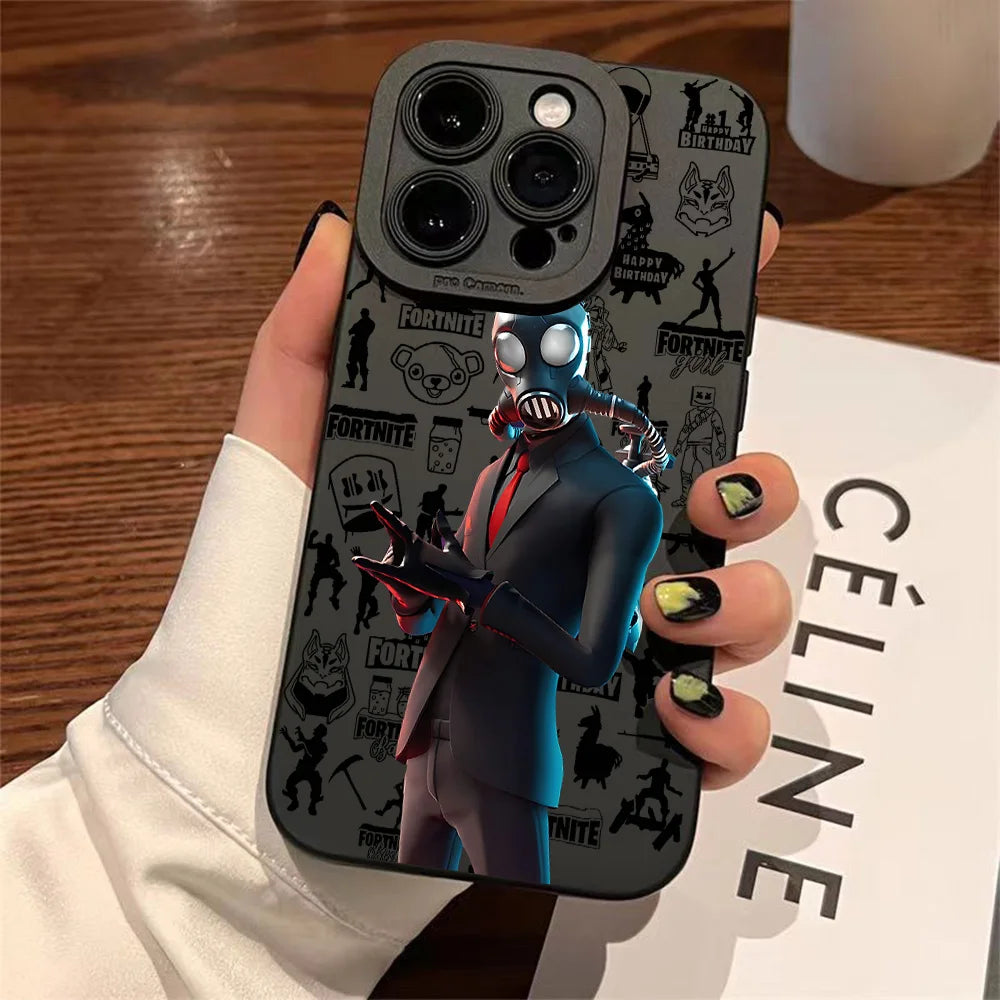 Hot Game F-Fortnites Phone Case for IPhone 17e 17 16e 16 15 14 13 12 11 Air Pro Max X XR XSMax 8 7 Plus Soft Silicone Back Cover