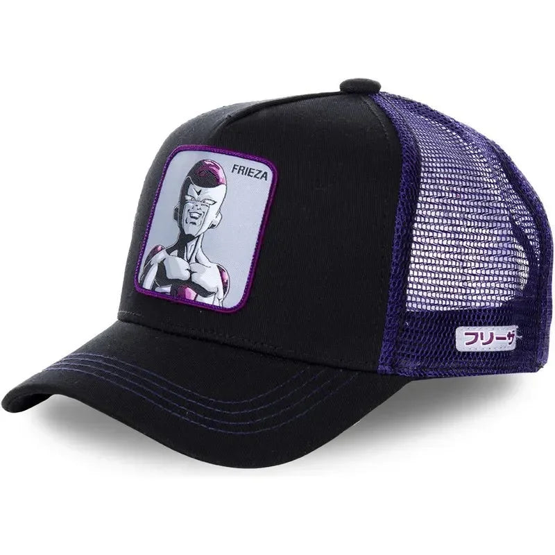Son Goku Cap Baseball Cap Summer Travel Peaked Cap Men's Embroidery Hip-Hop Sun Visor Adjustable Trucker Mesh Cap