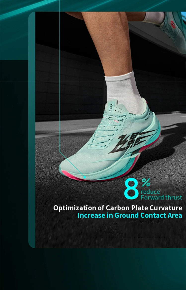 QIAODAN Feiying PB6.0 Men Running Shoes Professional Marathon Full Palm Suspended Carbon Board Racing Race Sneakers QDB023261299