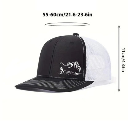 1PC New Fashion Richardson Micro Curved Trucker Cap Fishing PrintedSummer Mesh Breathable Baseball Caps Outdoor Gorras Hombre
