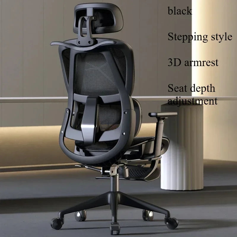 Ergonomic Gaming Chair Office Desk Chair with 3D Headrest, Adjustable Armrests, Lumbar Support, Reclining Computer Chair with Footrest