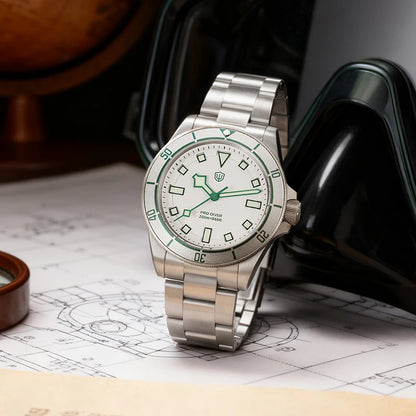 Watchdives WD1969 Pro Quartz Watches New Dial VH31 Sweep Seconds Movement 200m Waterproof Men Watches Luminous Luxury Watches