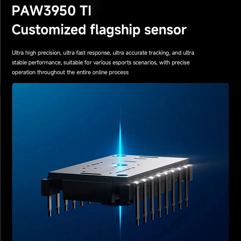MCHOSE A7 V2 Ultra / Pro lahka brezžična gaming miška z dvojnim 8000Hz, PAW3950 TI, 42000DPI, za PC e-športne igralce