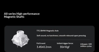 MCHOSE ACE 60 Pro ACE68 V2 Customized Magnetic Axis Gaming Mechanical Keyboard Wired Hot Swap 0.08ms 0.001mmRT 8KHz 256K SOCD/RS