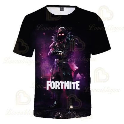 Fortnite Victory Kinderbekleidung für Jungen und Mädchen, Battle Royale 3D-Sweatshirt, Oberteile für Jungen und Mädchen, Kinder-T-Shirt, Hero-Teen-Tops