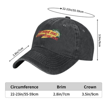 Fish Want Me Women Fear Me Classic Baseball Caps Peaked Cap Fish Go Fishing Fisherman Sun Shade Hats for Men Women