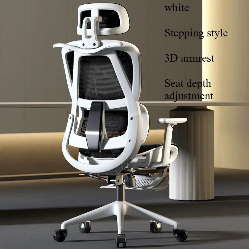 Ergonomic Gaming Chair Office Desk Chair with 3D Headrest, Adjustable Armrests, Lumbar Support, Reclining Computer Chair with Footrest
