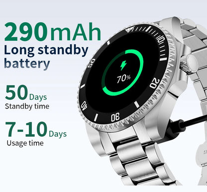 LIGE 2026 Business Smart Watch Men IP68 Waterproof Bluetooth call Sport Men Watches 1.27"HD Screen Health Monitor New Smartwatch