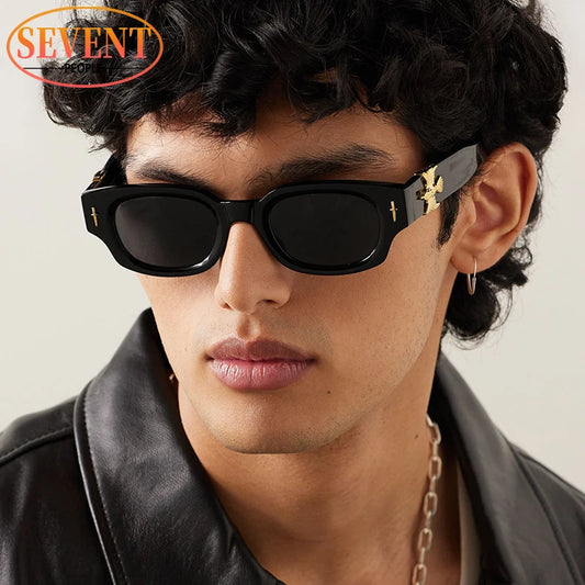 Punk Soaring Eagle Sunglasses Men 2026 Luxury Brand Designer Fashion Rectangle Sun Glasses For Women Steampunk Shades Eyewear
