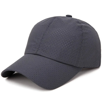 New Women Men Quick-Drying Spring Summer Baseball Cap Solid Breathable Snapback Hat Casual Fishing Sun Cap Hat For Women Men
