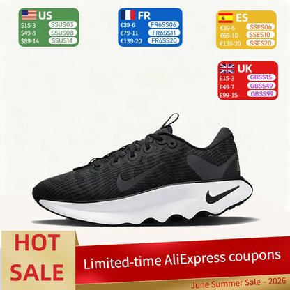 Nike Motiva – odolné, priedušné, nízke, pohodlné a univerzálne bežecké topánky pre mužov, čierne, DV1237-001
